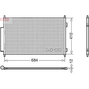 Kondensor, klimatanläggning, honda hr-v, 80110T7WA01, 81110T7WA01