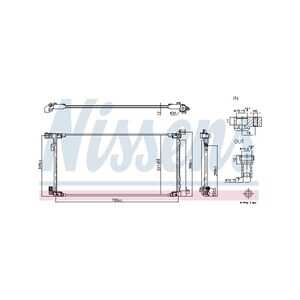 Kondensor, klimatanläggning, toyota c-hr, corolla halvkombi, corolla kombi, 884A002050