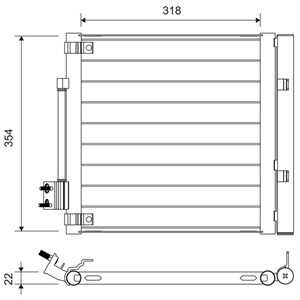 Kondensor, klimatanläggning, tesla model s, 600761300B, 6007613-00-B