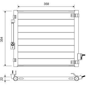 Kondensor, klimatanläggning, tesla model s, 600761000B, 6007610-00-B