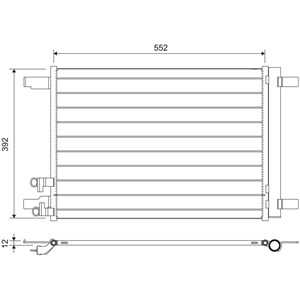 Kondensor, klimatanläggning, audi,cupra,seat,skoda,vw, 5Q0816411BC, 5Q0816411BL, 5WA816411A