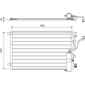 Kondensor, klimatanläggning, nissan qashqai / qashqai +2 i, qashqai / qashqai +2 van i, 92100JD500, 92100-JD500, 92100JD50A, 92