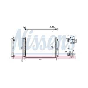 Kondensor, klimatanläggning, fiat 500, 500 c, panda, panda van, lancia ypsilon, 52139794, 52182113, 52209266