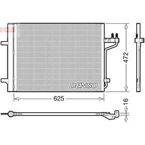 Kondensor, klimatanläggning, ford, 1785765, 1934882, 2013474, CV6119710FD, CV6119710FE, DV6119710BB, DV6119710BC, DV6119710BD