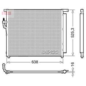 Kondensor, klimatanläggning, ford ranger, 5139233, 5264360, AB3919710AA, AB3919710AB, UC9M61480, UC9M61480A