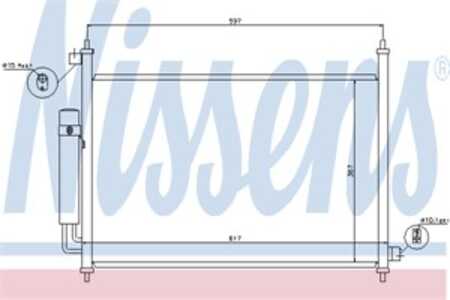 Kondensor, klimatanläggning, honda fr-v, 80110-SJH-E01