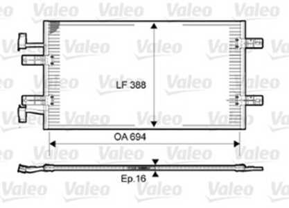 Kondensor, klimatanläggning, nissan,renault, 2765000Q0D, 27650-00Q0D, 2765000Q0H, 27650-00Q0H, 8200774211, 93857126