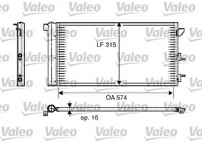 Kondensor, klimatanläggning, fiat panda, panda skåp/halvkombi, 46798100, 51767143, 51960726