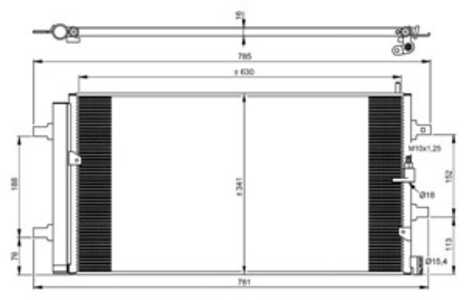 Kondensor, klimatanläggning, audi a6 c7, 0118-15171-A, 0187-15171-A, 0259-99152, 16341-87206-000, 16341-87289-000, 16341-87582-