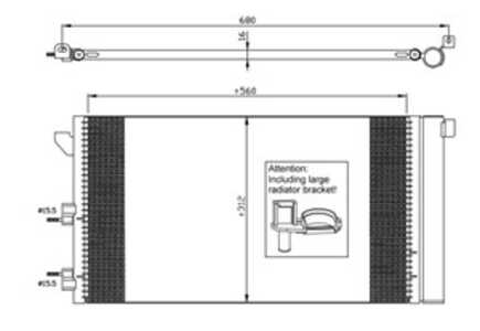 Kondensor, klimatanläggning, fiat panda, panda skåp/halvkombi, 05066809AA, 05066809AB, 46798100, 5066809AA, 5066809AB, 51767143