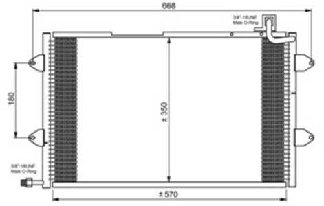 Kondensor, klimatanläggning, vw golf iii, golf cabriolet iii, golf cabriolet iv, 1HM820413B