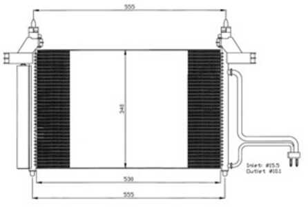 Kondensor, klimatanläggning, fiat stilo, stilo multi wagon, stilo van, 46745840, 479503029R, 8200675990