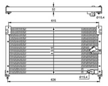 Kondensor, klimatanläggning, honda accord v, rover 600 i, 20796785, 20998807, 74 20 796 782, 74 20 998 809, 80100SN7E01, JQQ100