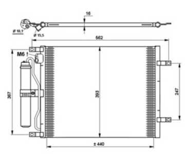 Kondensor, klimatanläggning, nissan micra iii, note, note van, 921009U20B, 92100AY601