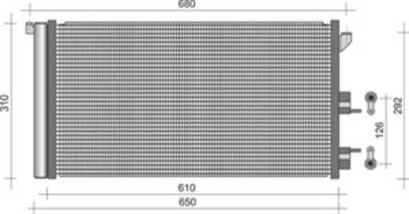 Kondensor, klimatanläggning, fiat panda, panda skåp/halvkombi, 46798100, 51767143, 51960726