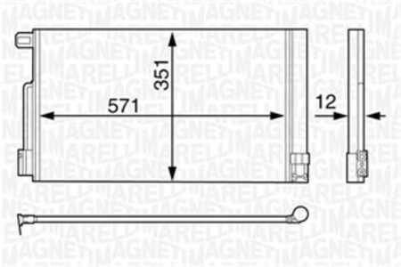 Kondensor, klimatanläggning, alfa romeo,citroën,fiat,opel,peugeot,vauxhall, 13310103, 13389472, 13400150, 1609867680, 162623978