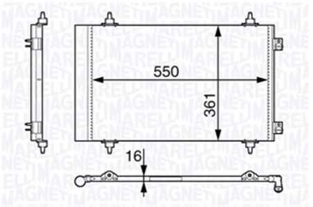 Kondensor, klimatanläggning, citroën,fiat,lancia,peugeot, 1400836980, 1440143080, 1499040080, 6455EN, 6455ES, 6455HS