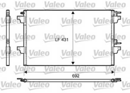 Kondensor, klimatanläggning, renault espace iv, 8200332851