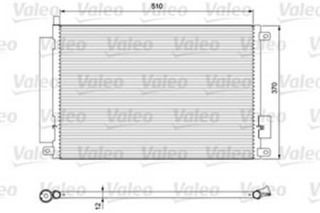 Kondensor, klimatanläggning, fiat 500, 500 c, panda, panda van, ford ka, lancia ypsilon, 1551184, 1780092, 51786211, 51930033