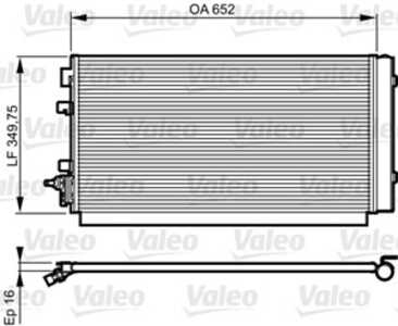 Kondensor, klimatanläggning, renault, 921000294R, 921009956R