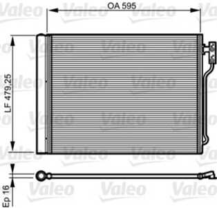 Kondensor, klimatanläggning, bmw 5 [f10], 5 touring [f11], 7 [f01, f02, f03, f04], 64 53 6 805 453, 64 53 7 618 770, 64 53 9 28