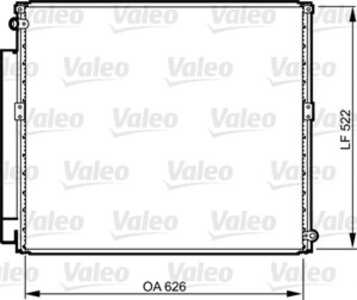 Kondensor, klimatanläggning, toyota land cruiser 90, land cruiser prado, 8846160100, 88461-60100