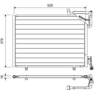 Kondensor, klimatanläggning, ford b-max, fiesta vi, 1756411, 1763694, 1806682