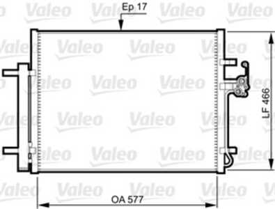 Kondensor, klimatanläggning, ford mondeo iv, mondeo sedan iv, mondeo turnier iv, 1457675, 1460557, 1481851, 1563248, 1582558, 1