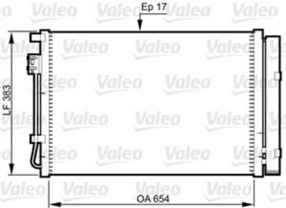 Kondensor, klimatanläggning, hyundai accent iv, accent sedan iv, i20 i, kia rio iii, rio sedan iii, 976061R000, 97606-1R000