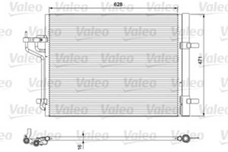 Kondensor, klimatanläggning, ford c-max ii, focus iii, focus sedan iii, focus turnier iii, grand c-max, 1693590, 2002808