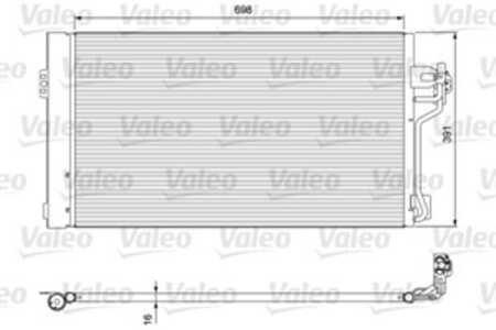 Kondensor, klimatanläggning, mercedes-benz viano [w639], vito / mixto skåp [w639], vito buss [w639], 6398350270, 6398350470, 63