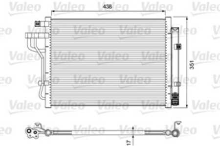 Kondensor, klimatanläggning, kia picanto ii, 976061Y000, 97606-1Y000