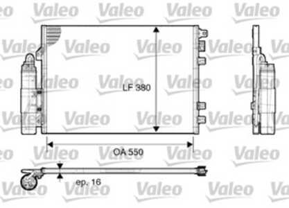 Kondensor, klimatanläggning, renault kangoo, kangoo / grand kangoo ii, kangoo express, 8200221132, 8200708130