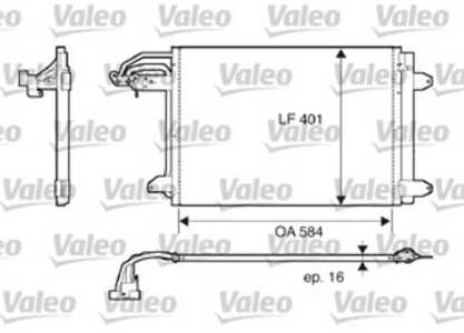 Kondensor, klimatanläggning, audi,seat,skoda,vw, 1K0 820 411 AH, 1K0820411AC, 1K0820411AH, 1K0820411AK, 1K0820411B, 1K0820411D,