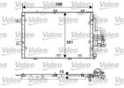 Kondensor, klimatanläggning, opel,vauxhall, 1850092, 1850114, 93177215, 93183711