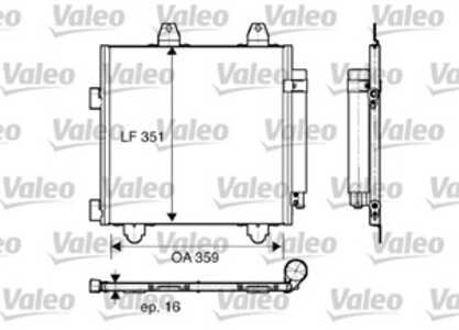 Kondensor, klimatanläggning, citroën c1, peugeot 107, toyota aygo, 6455EE, 6455-EE, 6455EF, 6455-EF, 884500H010, 88450-0H010, 8