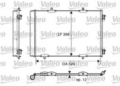 Kondensor, klimatanläggning, citroën,ds,opel,peugeot, 3637002, 6455EK, 6455-EK, 6455HF, 6455-HF, 6455HG, 6455-HG