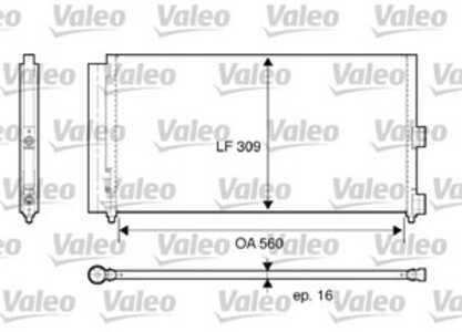 Kondensor, klimatanläggning, fiat,lancia, 46820833, 51732993, 51802116, 51804991