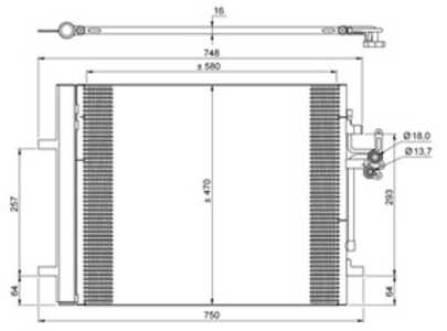 Kondensor, klimatanläggning, land rover,volvo, 20452136, 20479800, 20554760, 20580705, 21961472 S1, 21961472, 30794562, 3127415