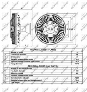 Koppling, kylarfläkt, mercedes-benz, 0K9A2-1810X-B, 17220RDAA00, 8N0 422 803 A S1, 8N0 422 803 A, 8N0 422 803 C S1, 8N0 422 803