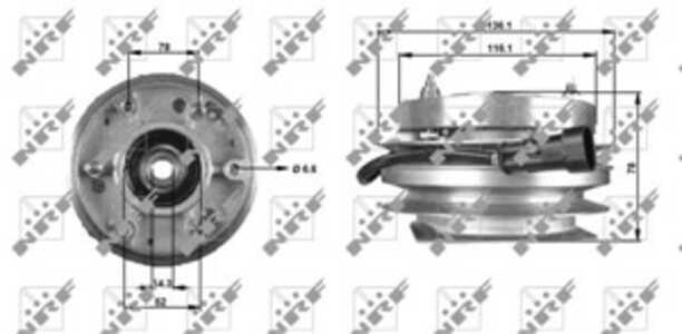 Koppling, kylarfläkt, iveco daily buss ii, daily flak/chassi i, daily flak/chassi ii, daily skåp i, daily skåp ii, daily tipp i