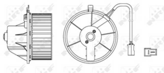 Kupéfläkt, Fram, audi,vw, 1J1 907 511 F, 893819021