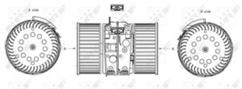 Kupéfläkt, renault, 055562235, 06 36 059, 272104937R, 272108241R, 37H 6125, 55562235, 6 36 059