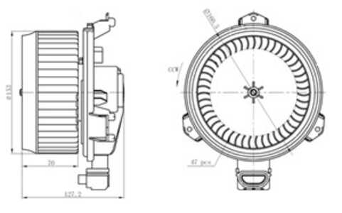 Kupéfläkt, toyota auris, corolla sedan, rav 4 iii, rav 4 iv, rav 4 van iv, verso, verso van, 8710302140, 8710342090