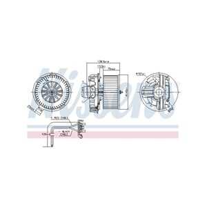 Kupéfläkt, renault modus / grand modus, 7701060014, 7701060015, 7701209802