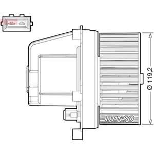 Kupéfläkt, volvo s60 i, s80 i, v70 ii, xc70 cross country i, xc90 i, 30715482, 31320393, 9171479