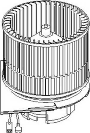 Kupéfläkt, opel vectra b, vectra b halvkombi, vectra b kombi, 09118918, 18 45 066