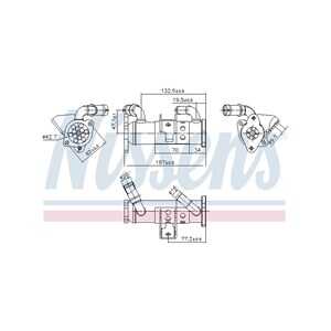 Kylare, avgasåterföring, Höger, land rover range rover iii, range rover sport i, 6H4Q9F464DB, LR003858