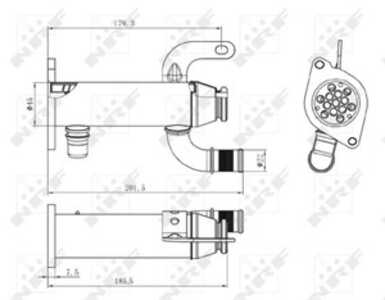 Kylare, avgasåterföring, citroën,ford,peugeot,volvo, 1233381, 161835, 3M5Q9F464AA, 8653691, 876431F59116