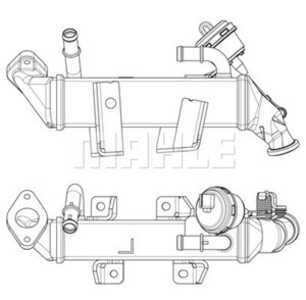 Kylare, avgasåterföring, renault, 147350782R, 82 00 910 446